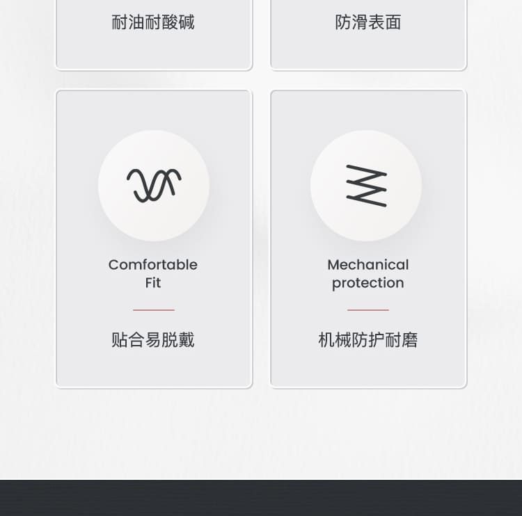 霍尼韦尔（Honeywell） LA102G 丁腈防化手套 (耐酸碱、耐油、防水)